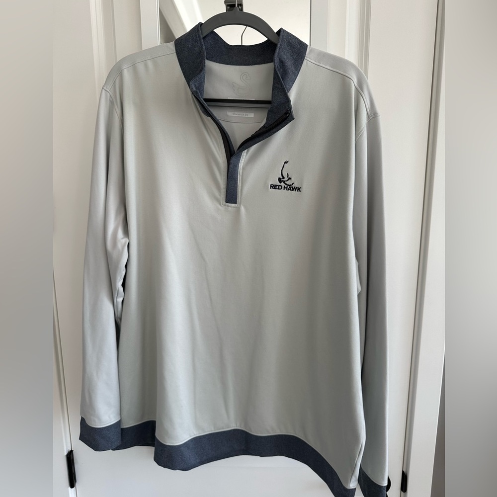 Swannies 1/4 zip.    Redhawk golf course